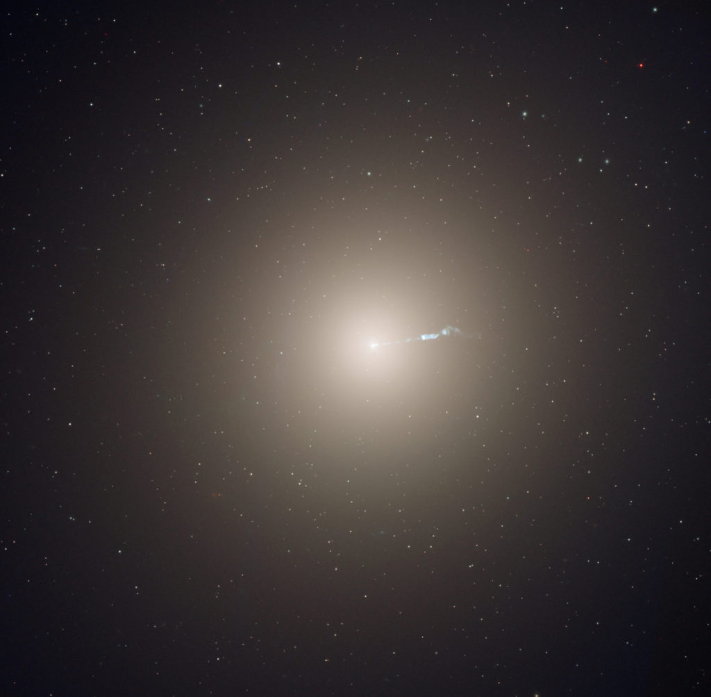 Jet in M87 in zichtbaar licht