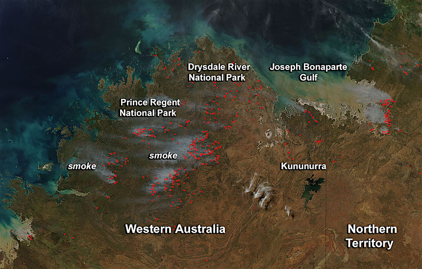 Honderden bosbranden in Australië