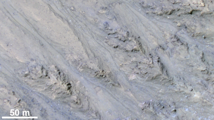 Fossiele waterstromen op Mars