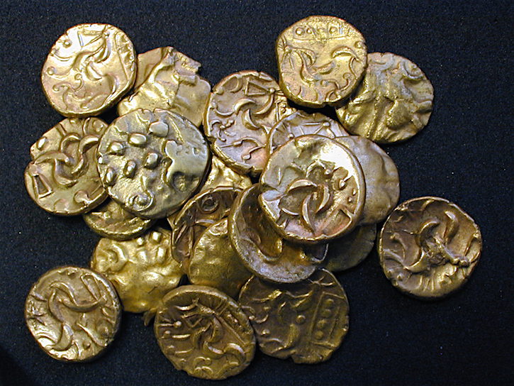 Bodemschatten: Keltische munten