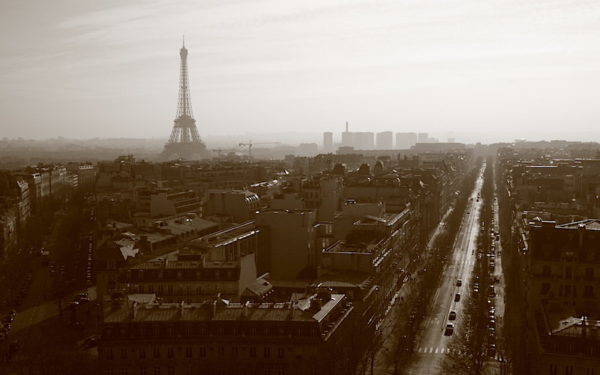 Luchtvervuiling boven Parijs
