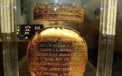 Het gouden hart van Anna van Bretagne in het Dobrée Museum in Nantes
